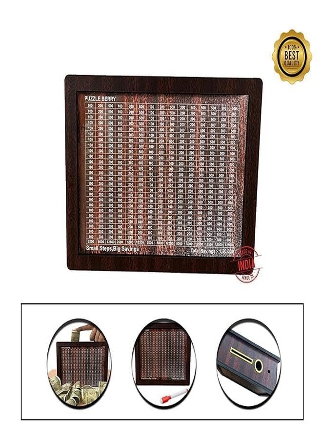 Bitrexup Wooden Money/Piggy Bank, Money Box,with Carved Design for Kids/Children, Savings Challenge Box, Cashbox,Cash Vault Wooden Savings Box,Wooden Coin Piggy Bank,Money Save Box Smash,Money Saver - Image 4